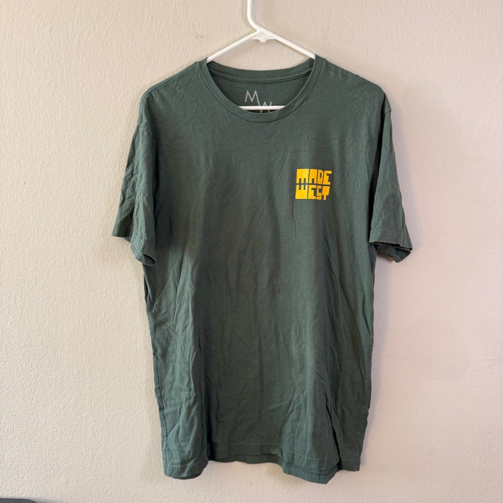 MadeWest Brewing Co‎ Bigfoot Graphic T-Shirt Forest Green Mens Large